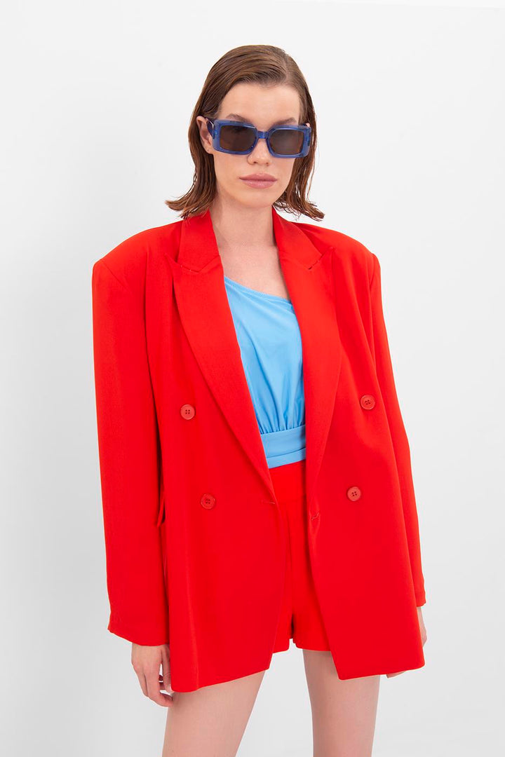 BSL Women Oversize Blazer - Bury