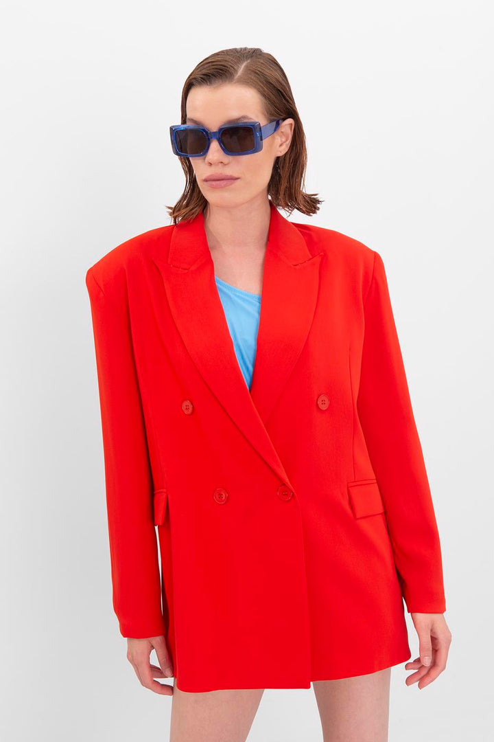 BSL Women Oversize Blazer - Bury