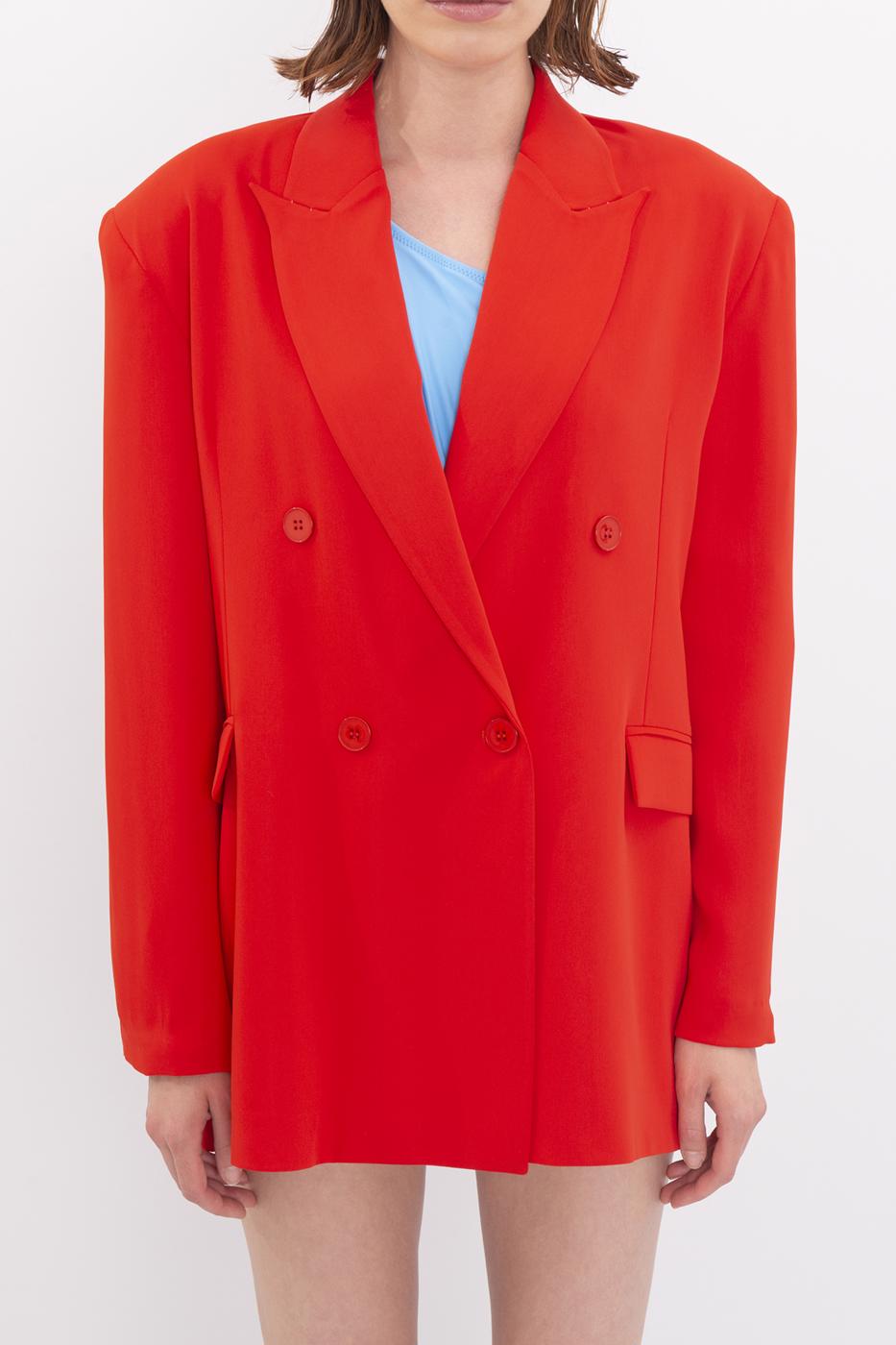 BSL Women Oversize Blazer - Bury