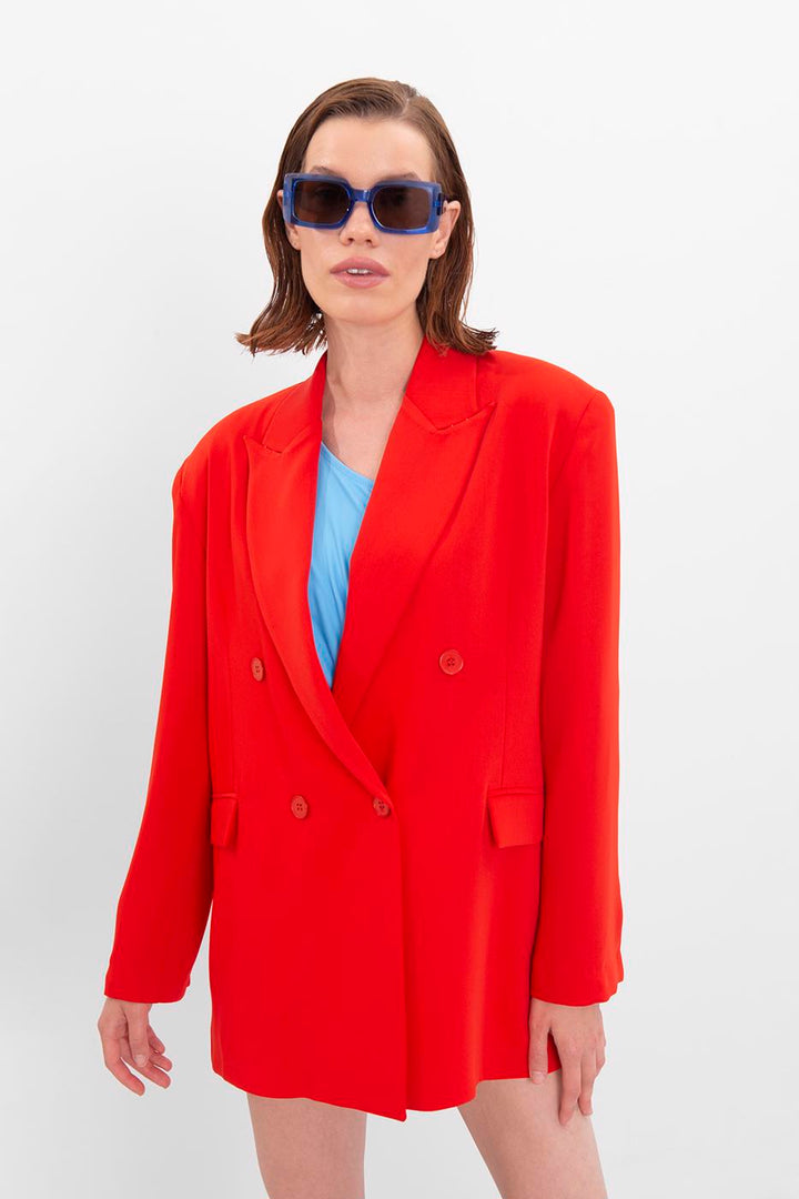 BSL Women Oversize Blazer - Bury
