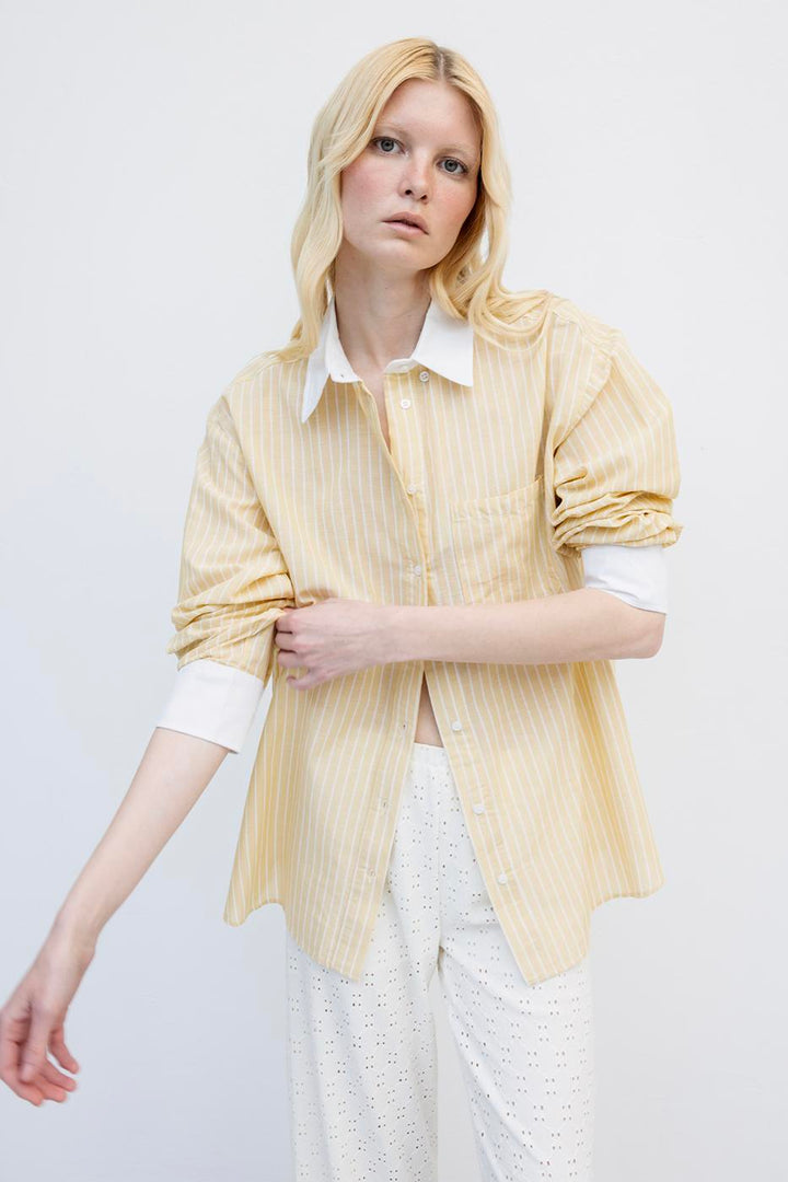 BSL Women Oversize Striped Shirt - Edgware