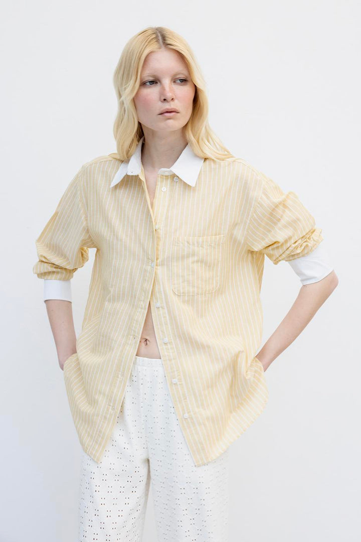 BSL Women Oversize Striped Shirt - Edgware
