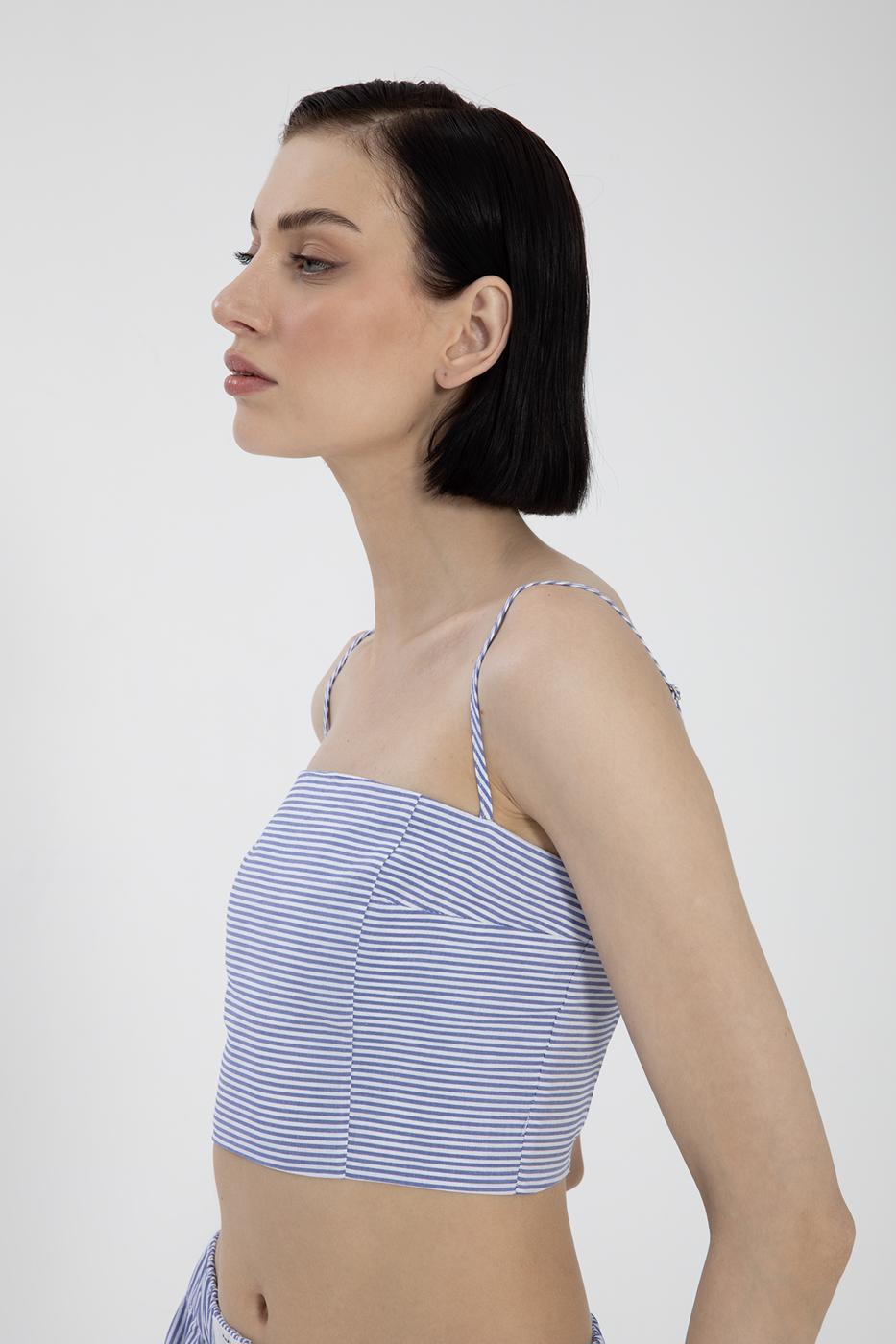 BSL Women Oversize Striped Poplin Shirt - Culver City