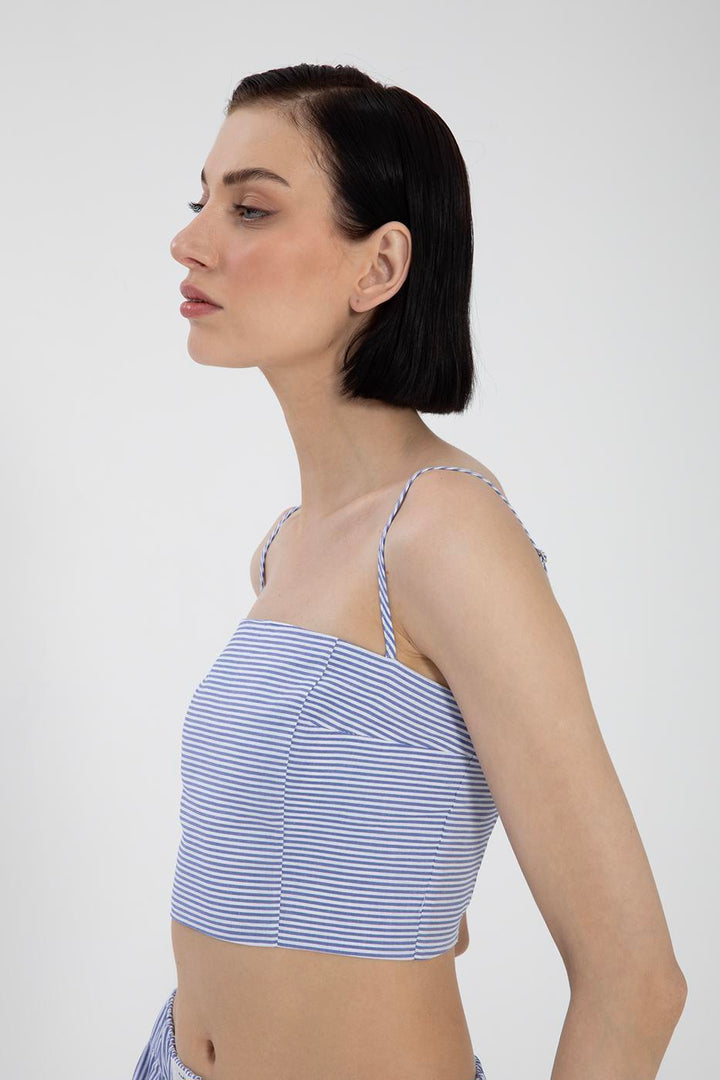 BSL Women Oversize Striped Poplin Shirt - Culver City