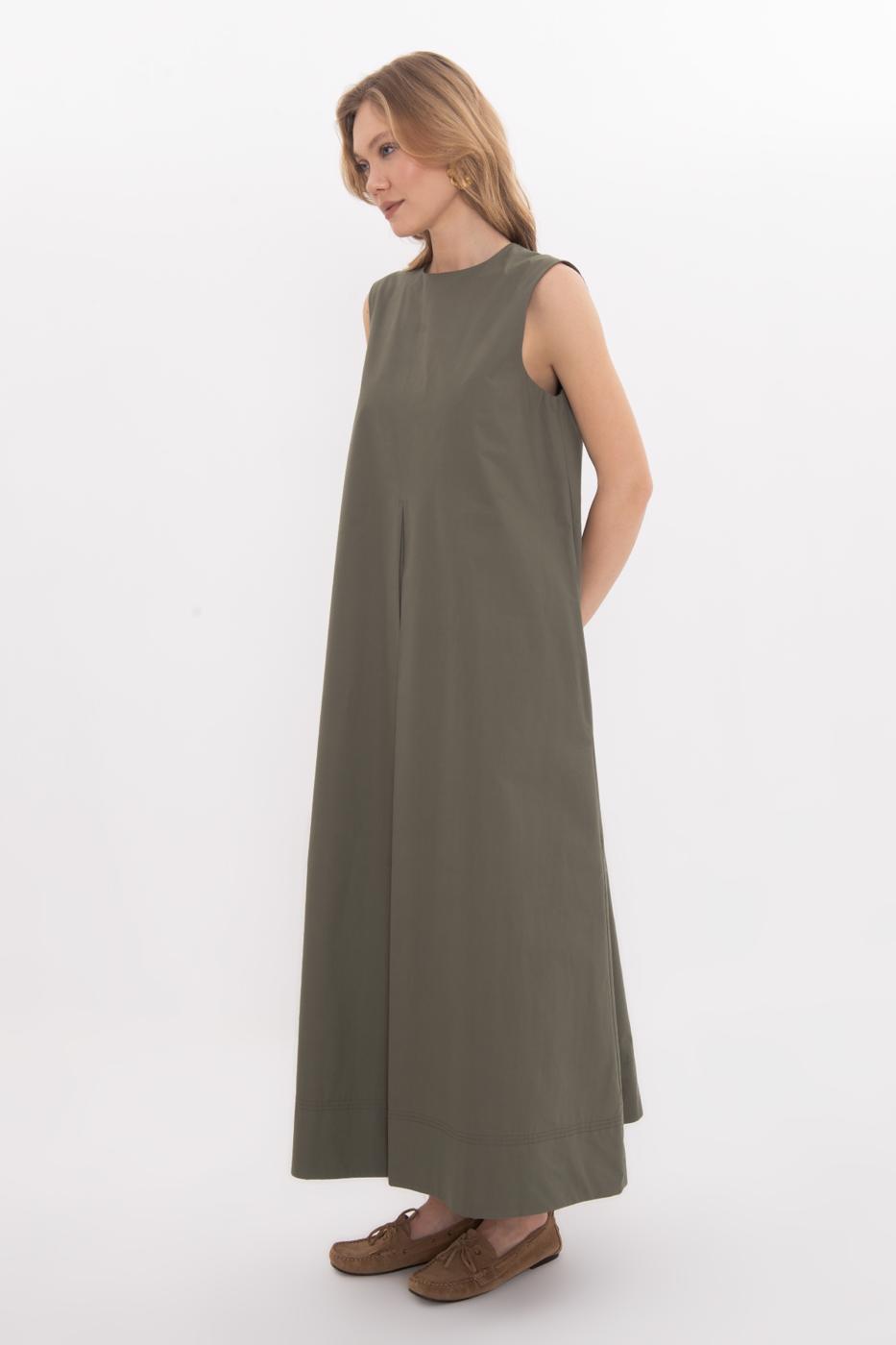 BSL Women Oversize Cotton Midi Dress - Gjilan