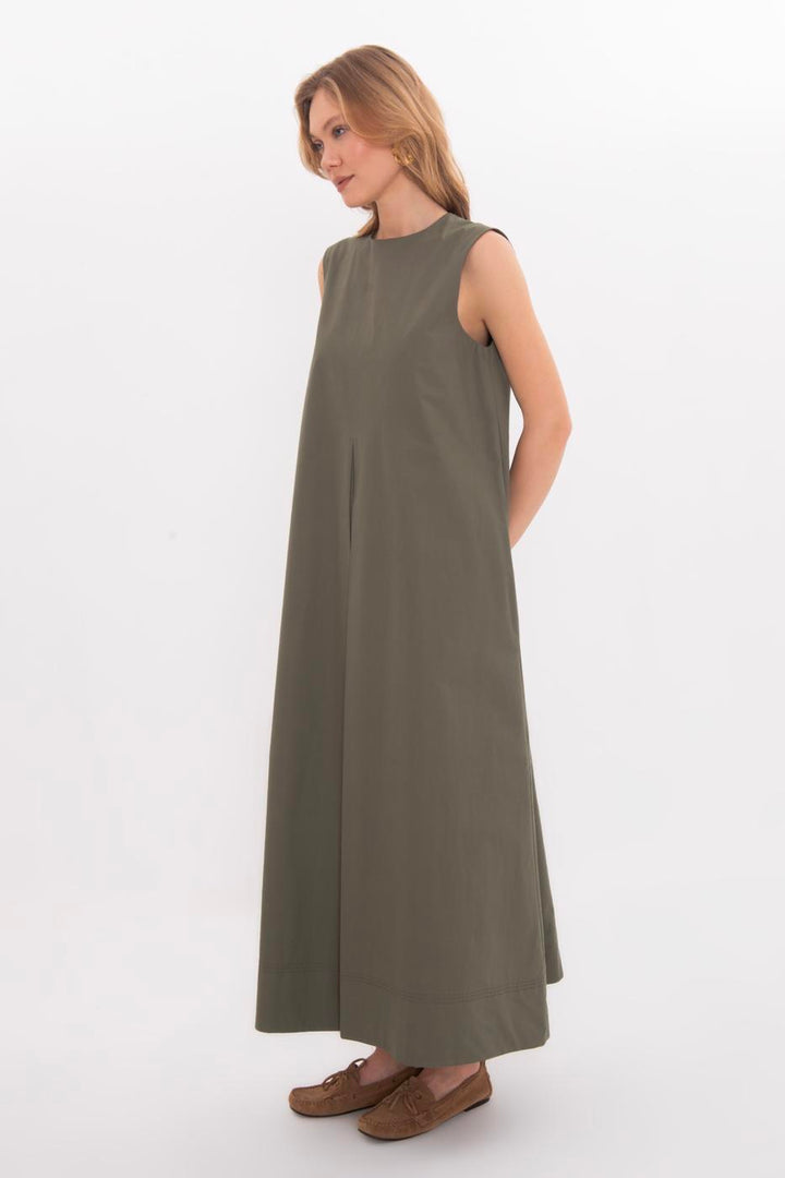 BSL Women Oversize Cotton Midi Dress - Gjilan