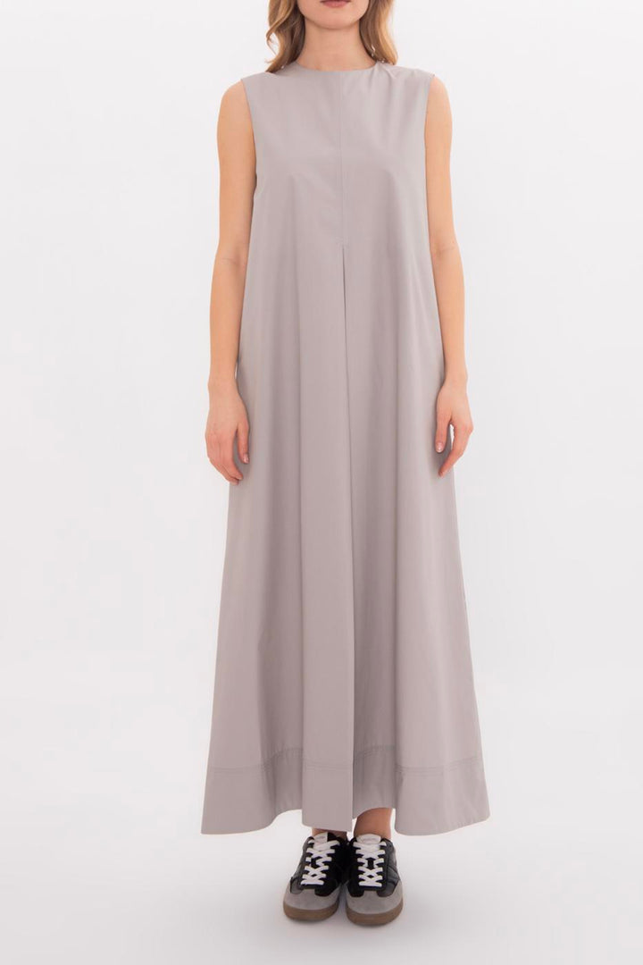 BSL Women Oversize Cotton Midi Dress - Khrustalnyi