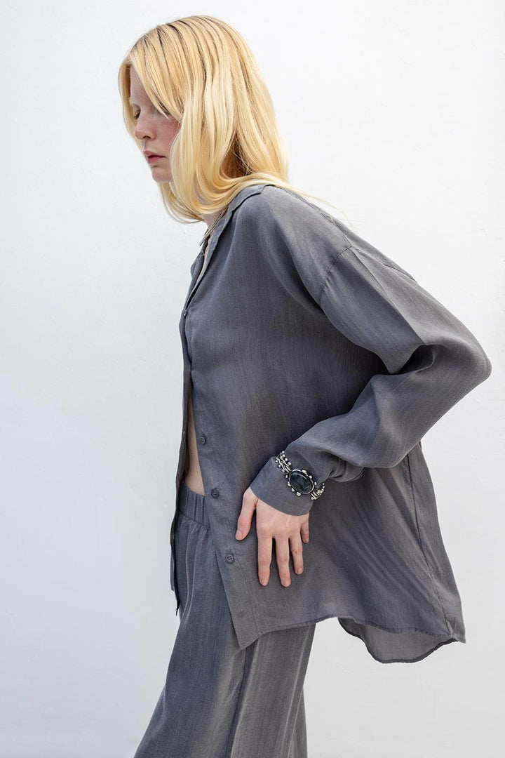 BSL Women Oversize Lyocell Shirt - Varese