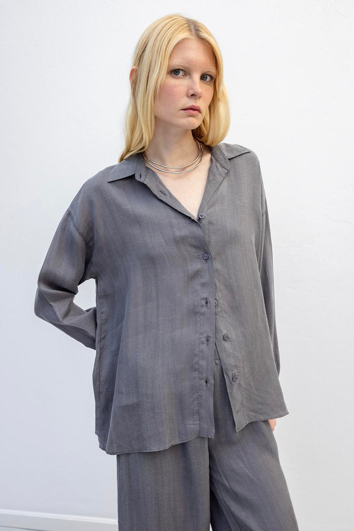 BSL Women Oversize Lyocell Shirt - Varese