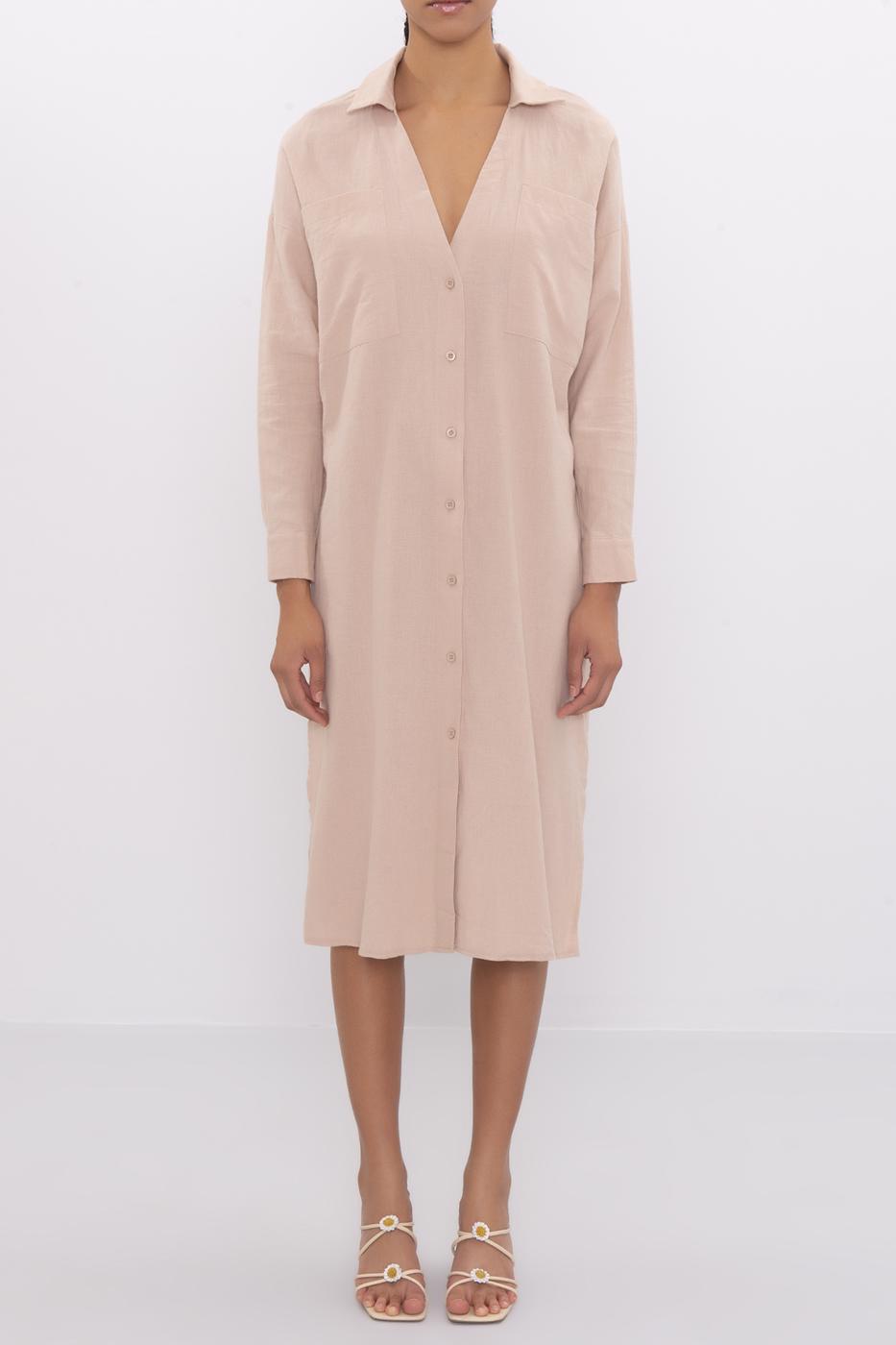 BSL Women Oversized Midi Linen Dress - Basingstoke
