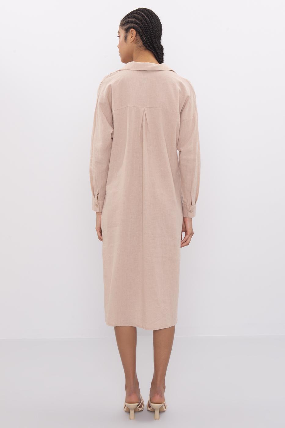 BSL Women Oversized Midi Linen Dress - Basingstoke