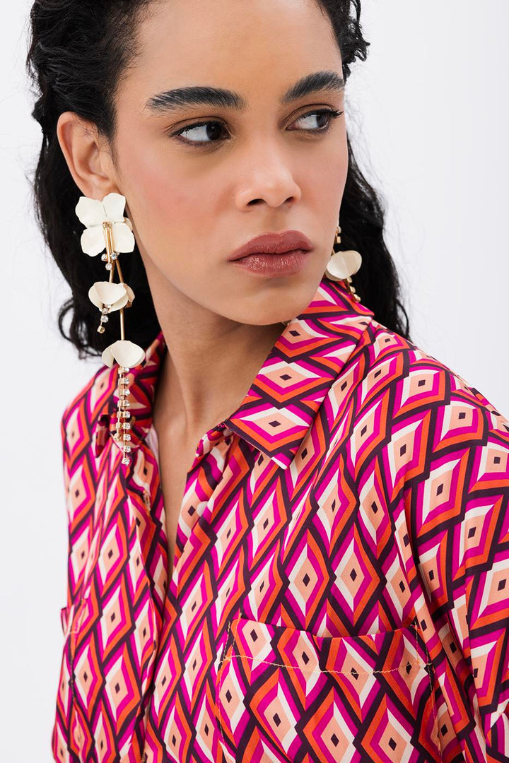BSL Women Oversize Satin Shirt - Saint-Eustache