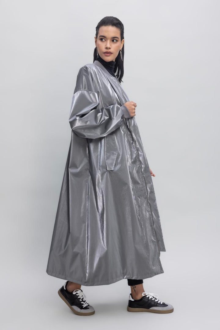 BSL Women Oversized Patent Leather Trenchcoat - Clondalkin