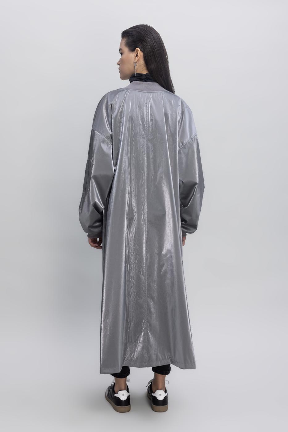 BSL Women Oversized Patent Leather Trenchcoat - Clondalkin