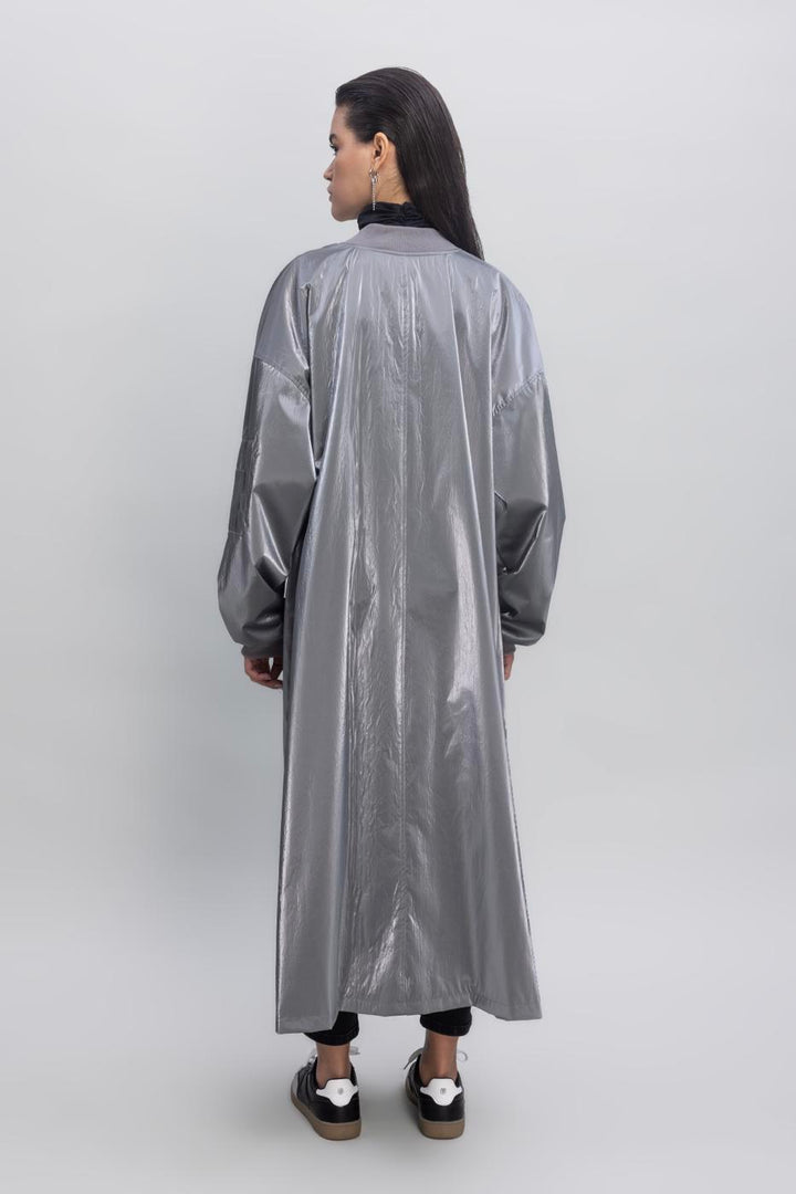 BSL Women Oversized Patent Leather Trenchcoat - Clondalkin