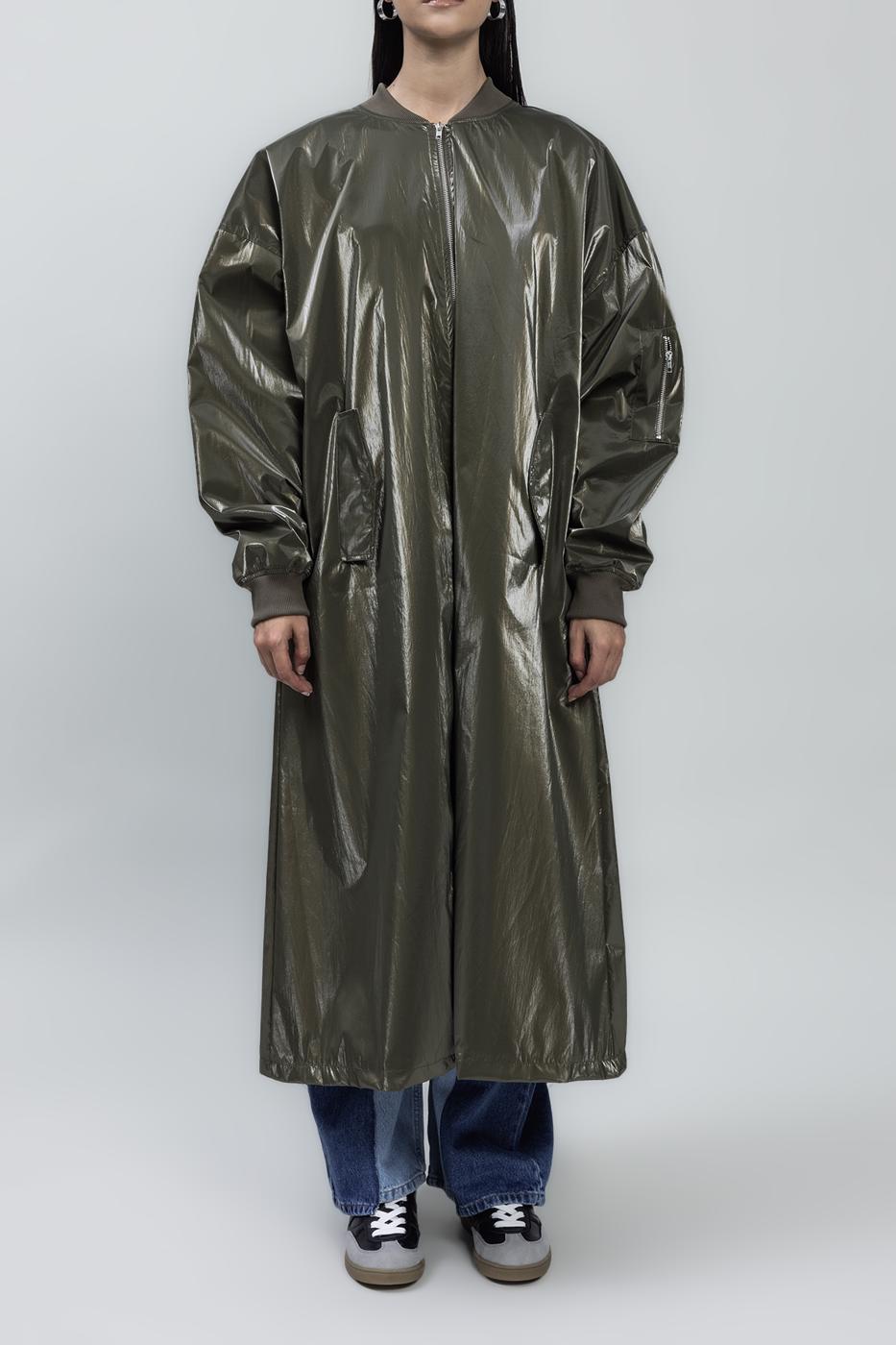 BSL Women Oversized Patent Leather Trenchcoat - Hoffman Estates