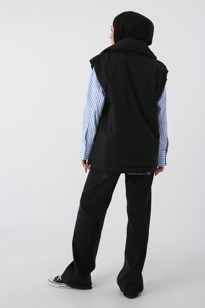 TLD Women Allday Black Oversized Vest - Kaneohe