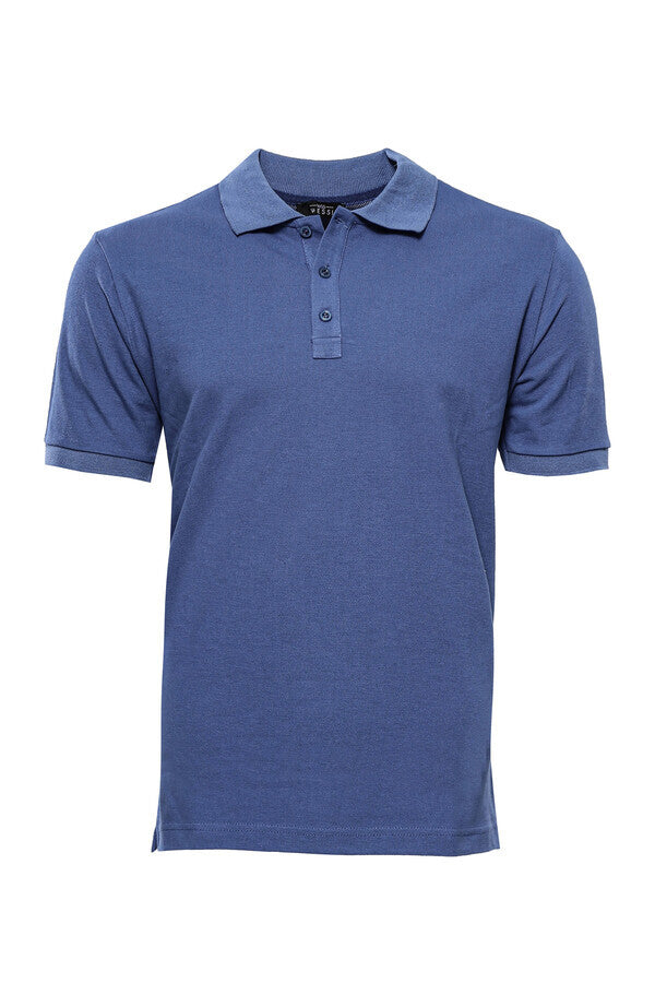 WSS Oxford Blue Polo Collar T-shirt  - Sokhumi