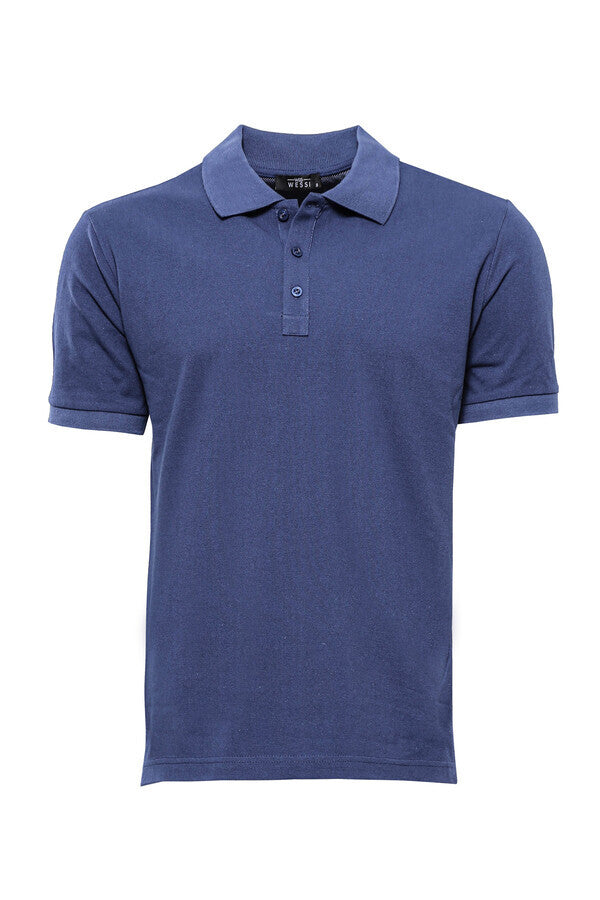 WSS Oxford Navy Polo Collar T-shirt  - Pickering