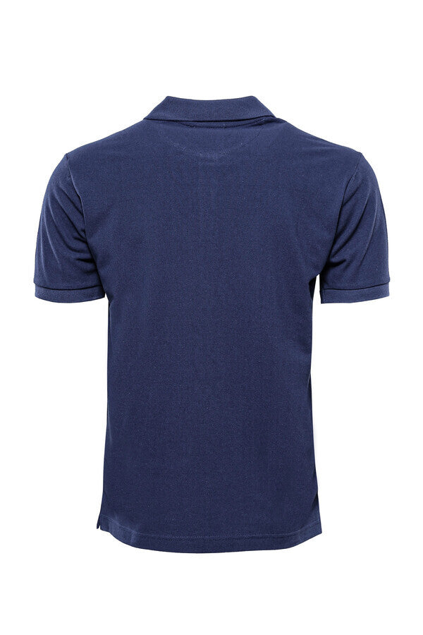 WSS Oxford Navy Polo Collar T-shirt  - Pickering