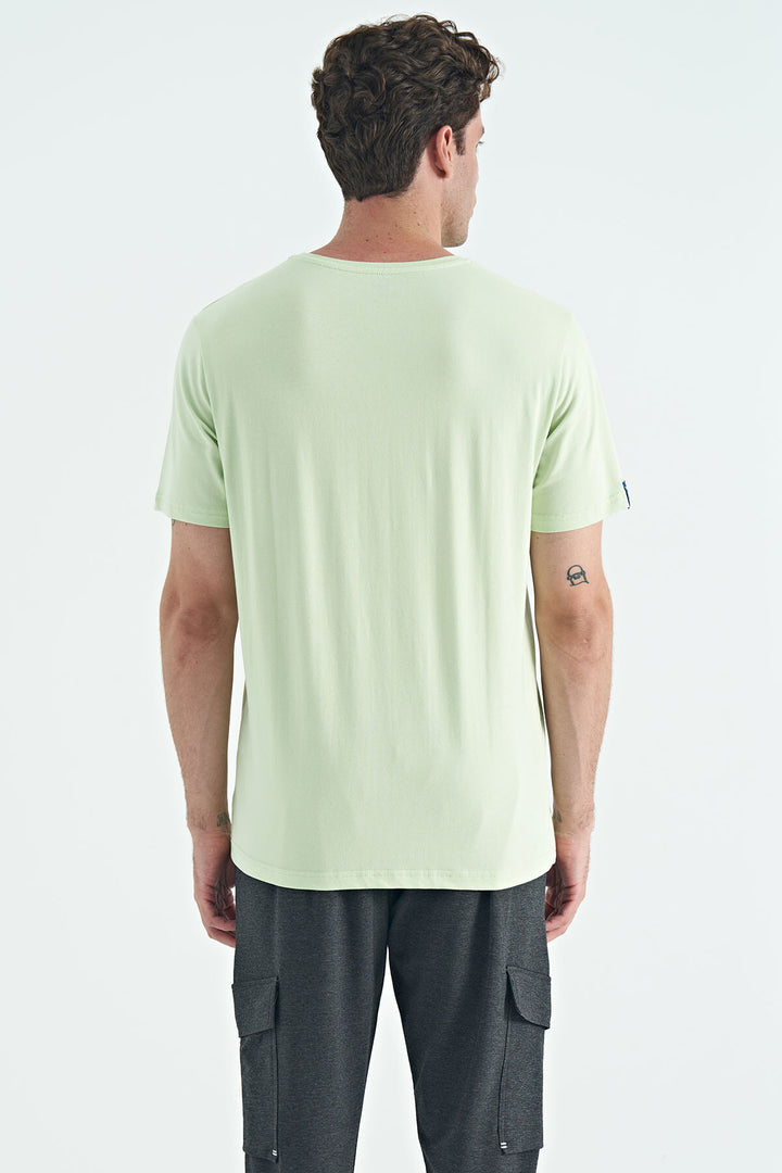 TMY Open Green Men's Basic Short Sleeve Standard Fit Crew Neck T-shirt - 87911 - Kilmarnock