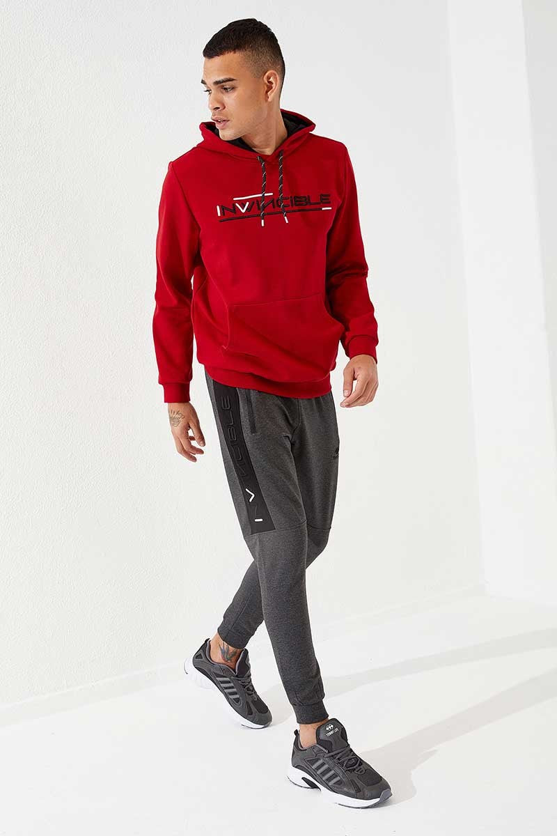 TMY Anthracite Melange Men's Embroidered Detail Slim Fit Jogger Sweatpants - 84792 - Villeneuve-Saint-Georges