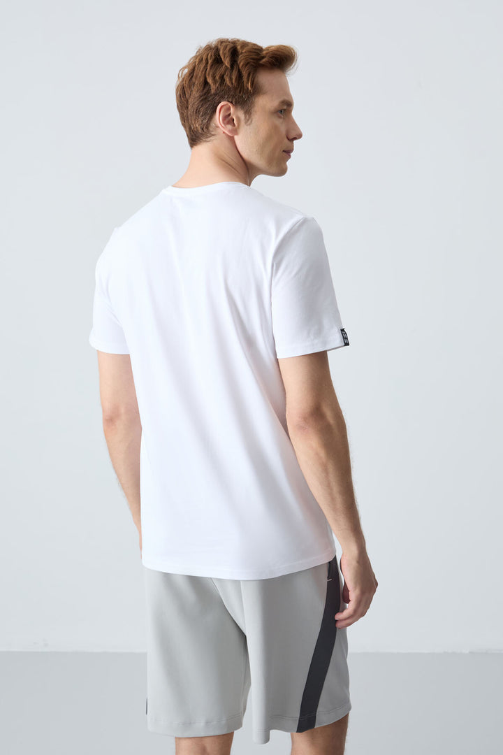 TMY White Men's Basic Short Sleeve Standard Fit Crew Neck T-shirt - 87911 - Prescott