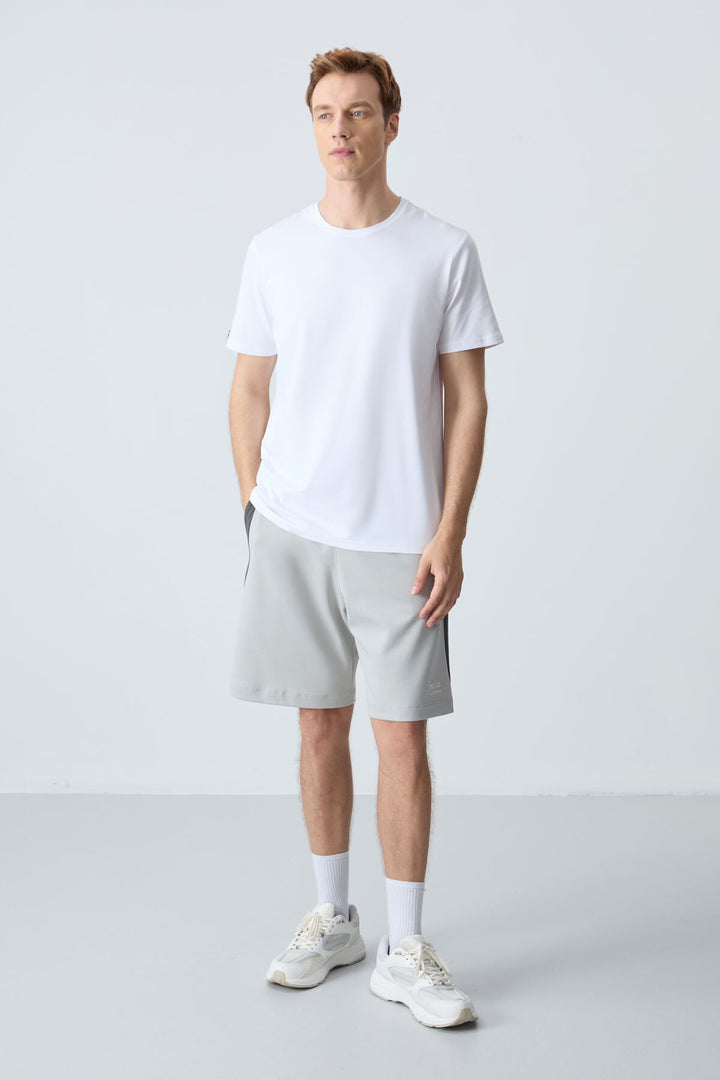 TMY White Men's Basic Short Sleeve Standard Fit Crew Neck T-shirt - 87911 - Prescott