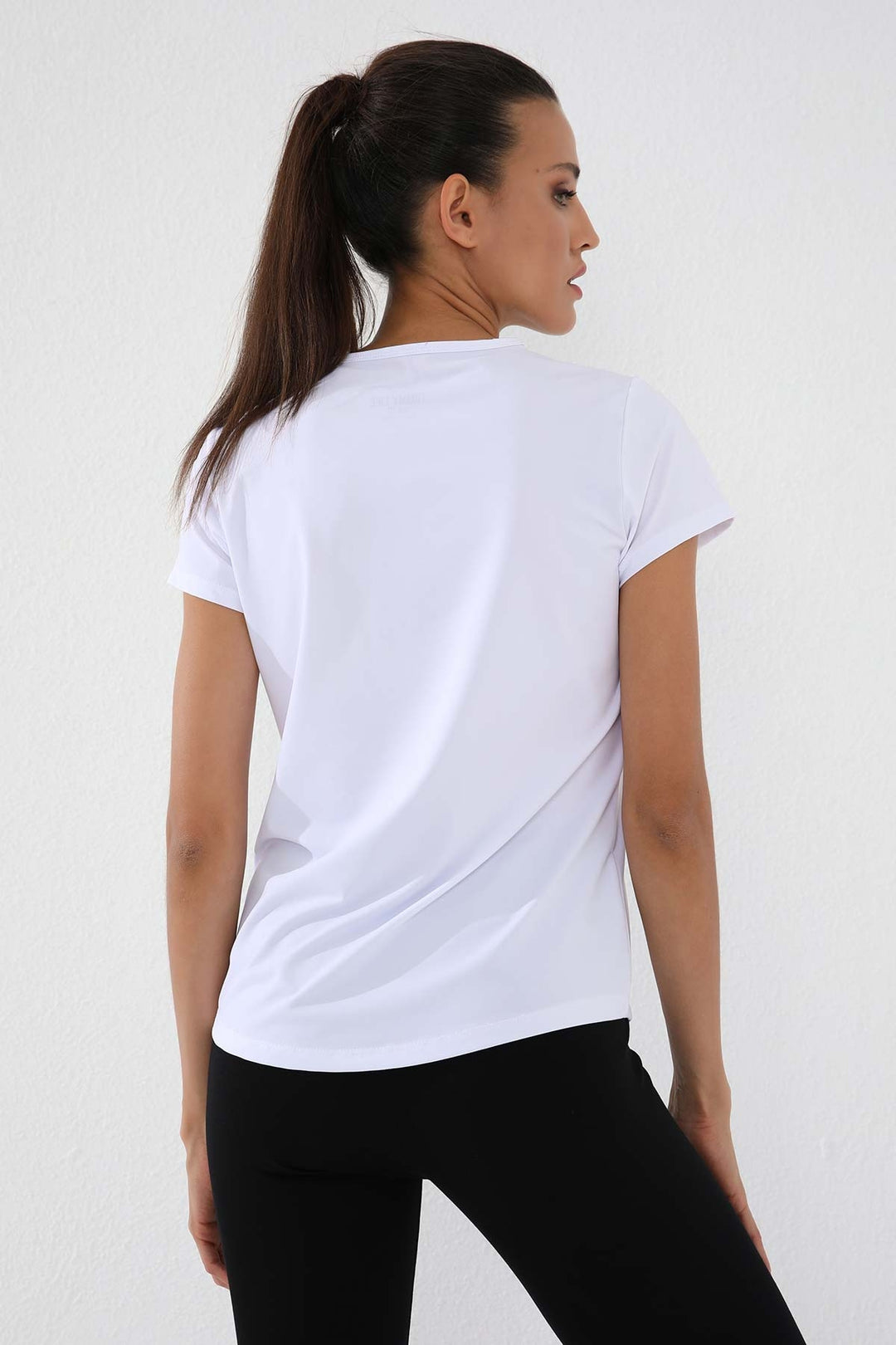 TMY White Basic Short Sleeve Standard Fit O Neck Women's T-Shirt - 97144 - Portage