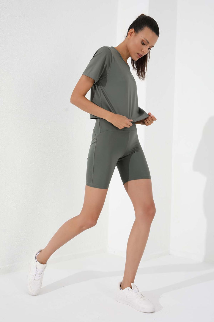 TMY Çağla Basic Short Sleeve Standard Fit O Neck Women's Crop Top T-Shirt - 97143 - Autlán de Navarro
