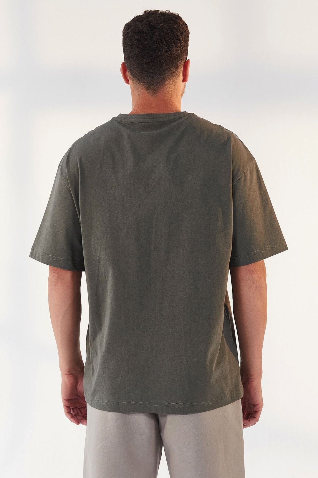 TMY Çağla Small Printed O Neck Men's Oversize T-Shirt - 87985 - Ílion