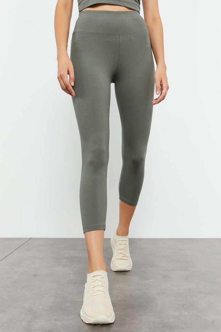 TMY Çağla High Waist Capri-Crop Tank Top Slim Fit Women's Leggings Set - 95284 - Kirkland