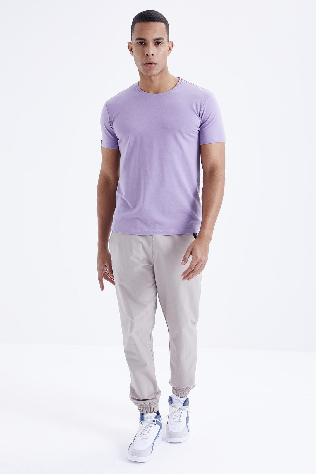 TMY Eflatun Men's Basic Short Sleeve Standard Fit Round Neck T-shirt - 87911 - Narva