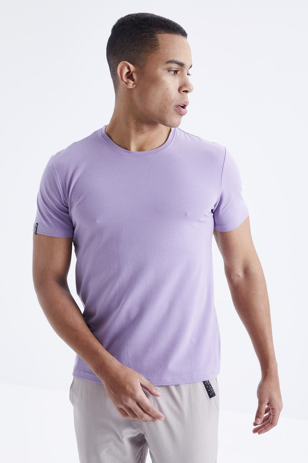 TMY Eflatun Men's Basic Short Sleeve Standard Fit Round Neck T-shirt - 87911 - Narva