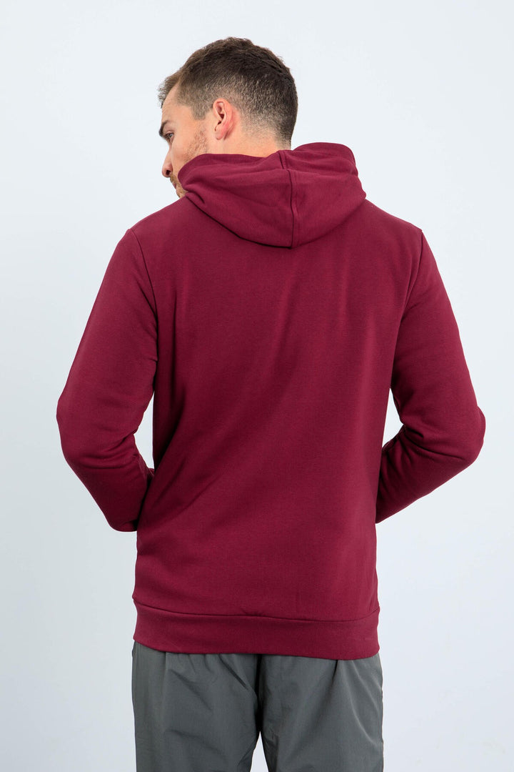 TMY Purple Basic Hooded Comfort Fit Embroidered Detail Zippered Men's Sweatshirt - 88035 - Ixtapaluca