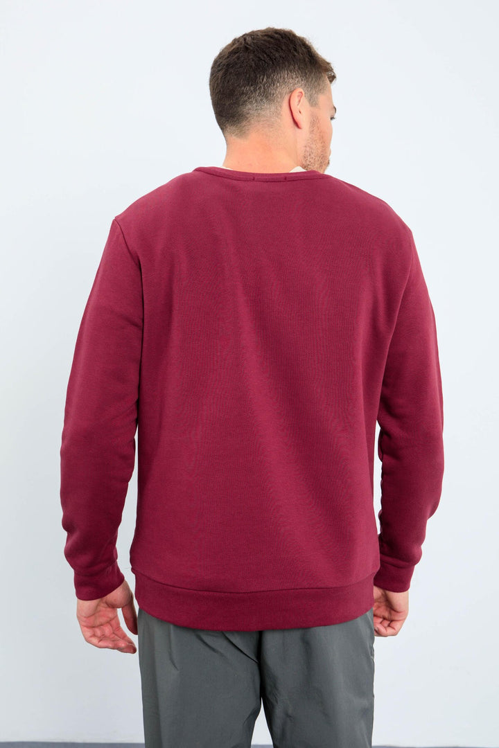 TMY Purple Male Printed O Neck Comfort Fit Sweatshirt - 88037 - Moline