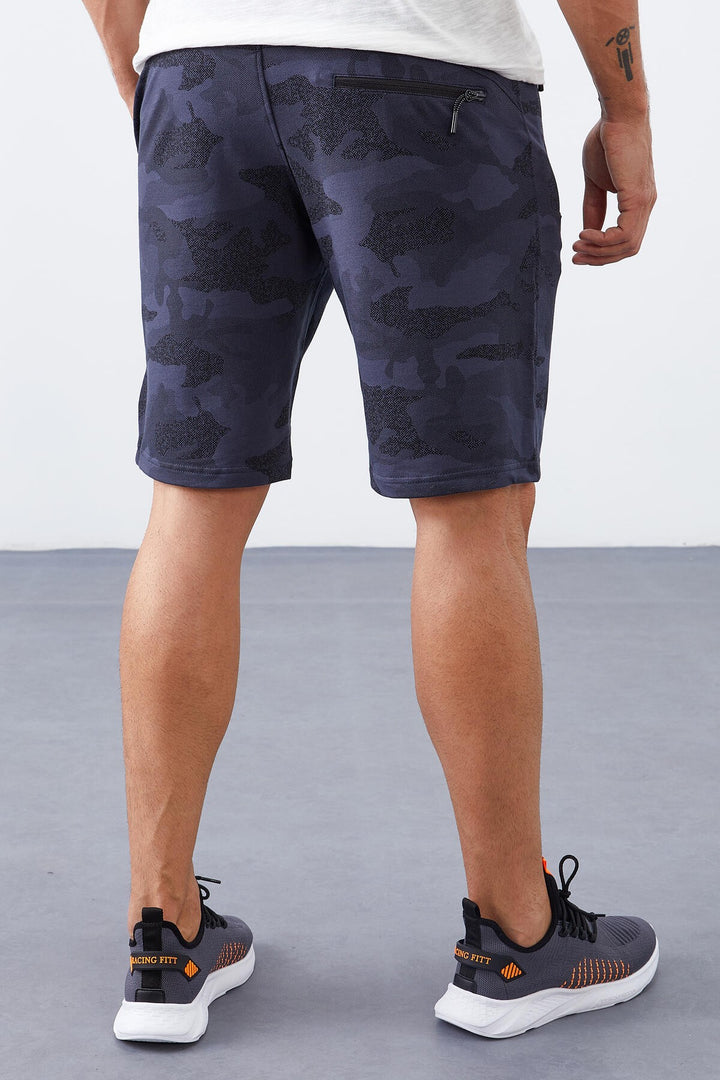 TMY Smoke Camouflage Pattern Standard Fit Men's Shorts - 81157 - Dover