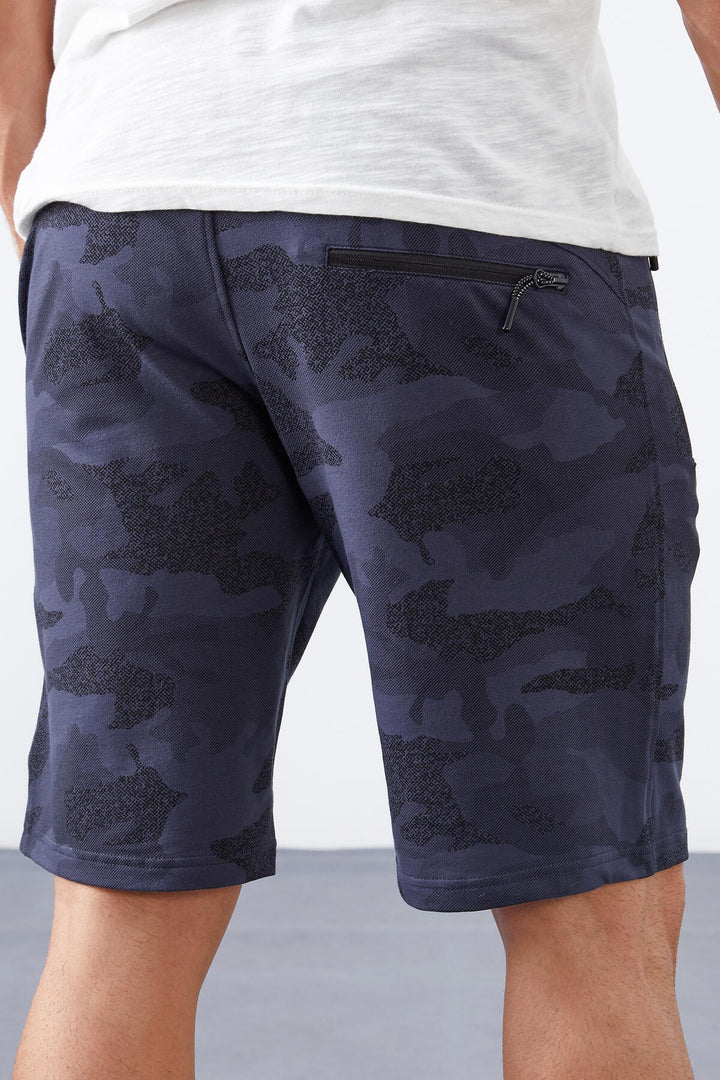 TMY Smoke Camouflage Pattern Standard Fit Men's Shorts - 81157 - Dover