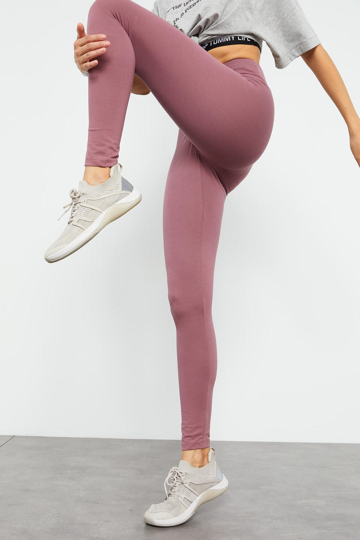 TMY Rose Dry High Waist Shaper Slim Fit Skinny Leg Women's Leggings - 94011 - Bellevue