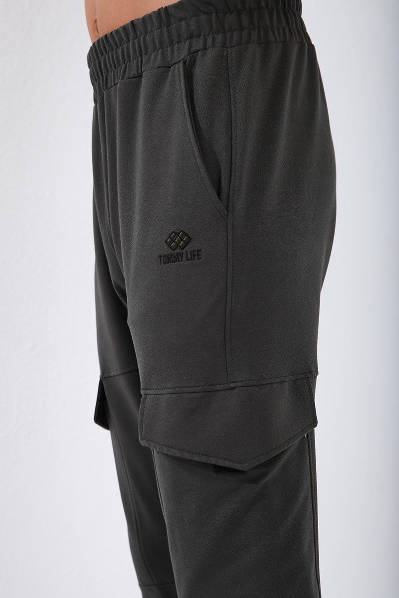 TMY Haki Cargo Slim Fit Jogger Men's Sweatpants - 84796 - East Kelowna