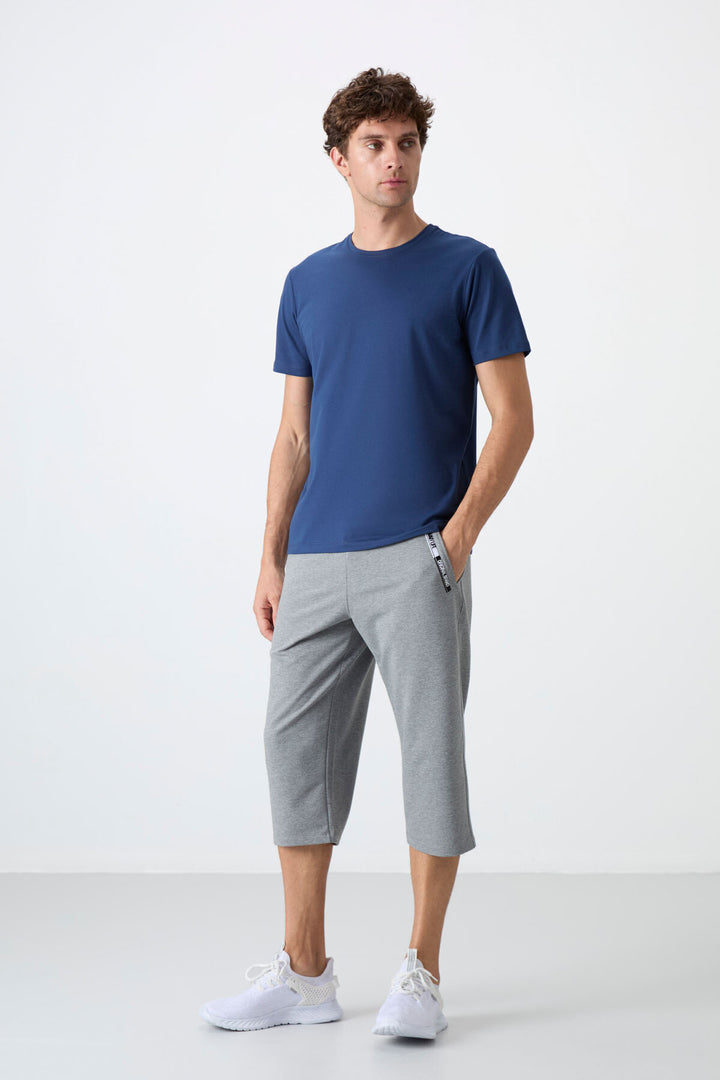 TMY Indigo Men's Basic Short Sleeve Standard Fit Crew Neck T-shirt - 87911 - Wallasey