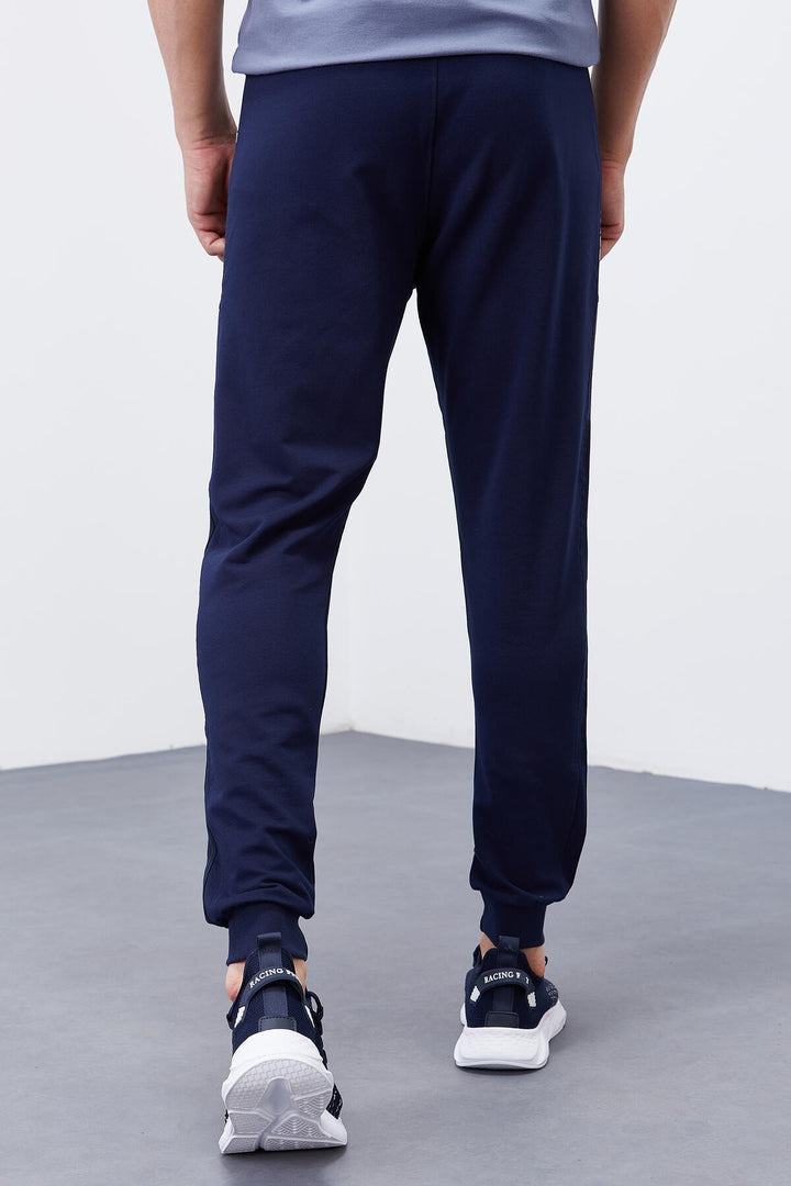 TMY Indigo Double Piped Striped Standard Mold Jogger Men's Sweatpants - 84694 - Paredes