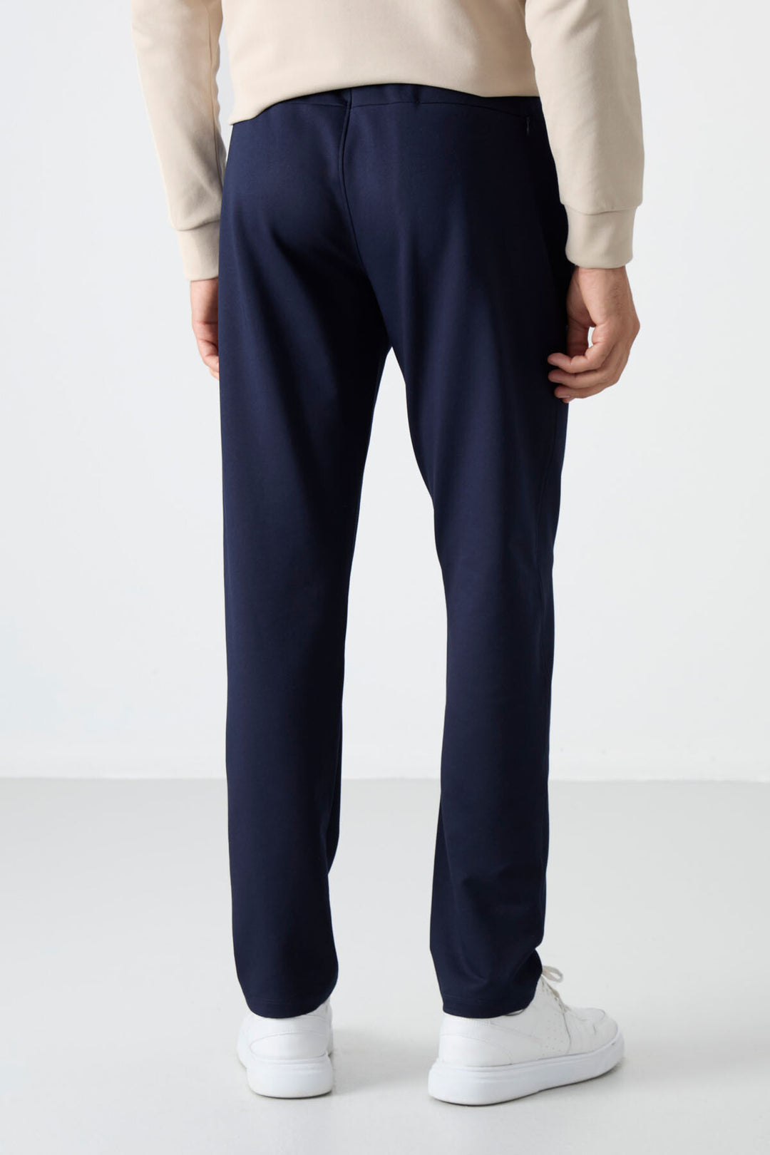 TMY Indigo Zippered Three-Pocket Slim Fit Classic Cuff Men's Sweatpants - 84671 - Focşani
