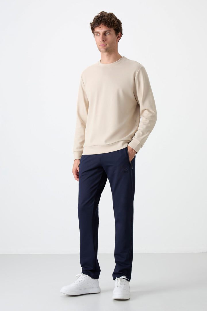 TMY Indigo Zippered Three-Pocket Slim Fit Classic Cuff Men's Sweatpants - 84671 - Focşani