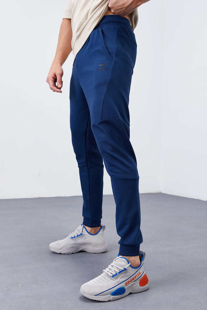 TMY Indigo Slim Fit Jogger Men's Sweatpants with Reverse Zippered Pocket - 84765 - Vaudreuil-Dorion