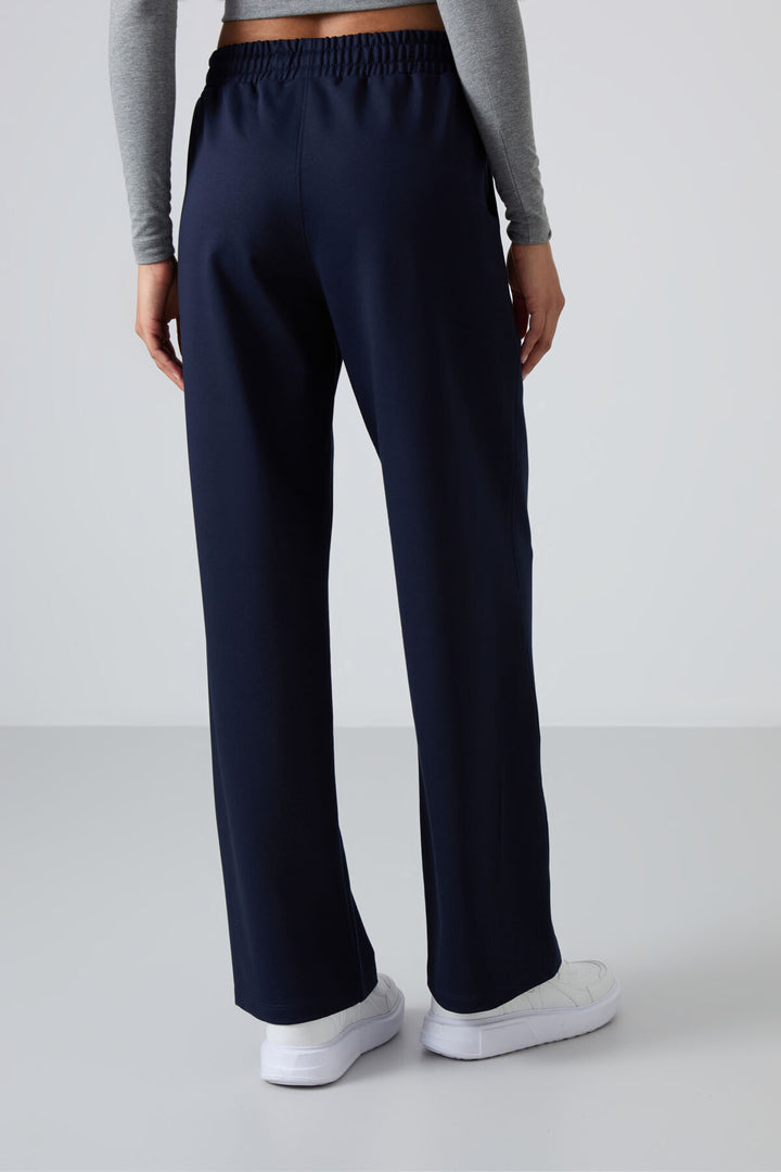 TMY Indigo High Waist Pocketed Comfort Fit Wide Leg Women's Sweatpants - 94567 - Kettering