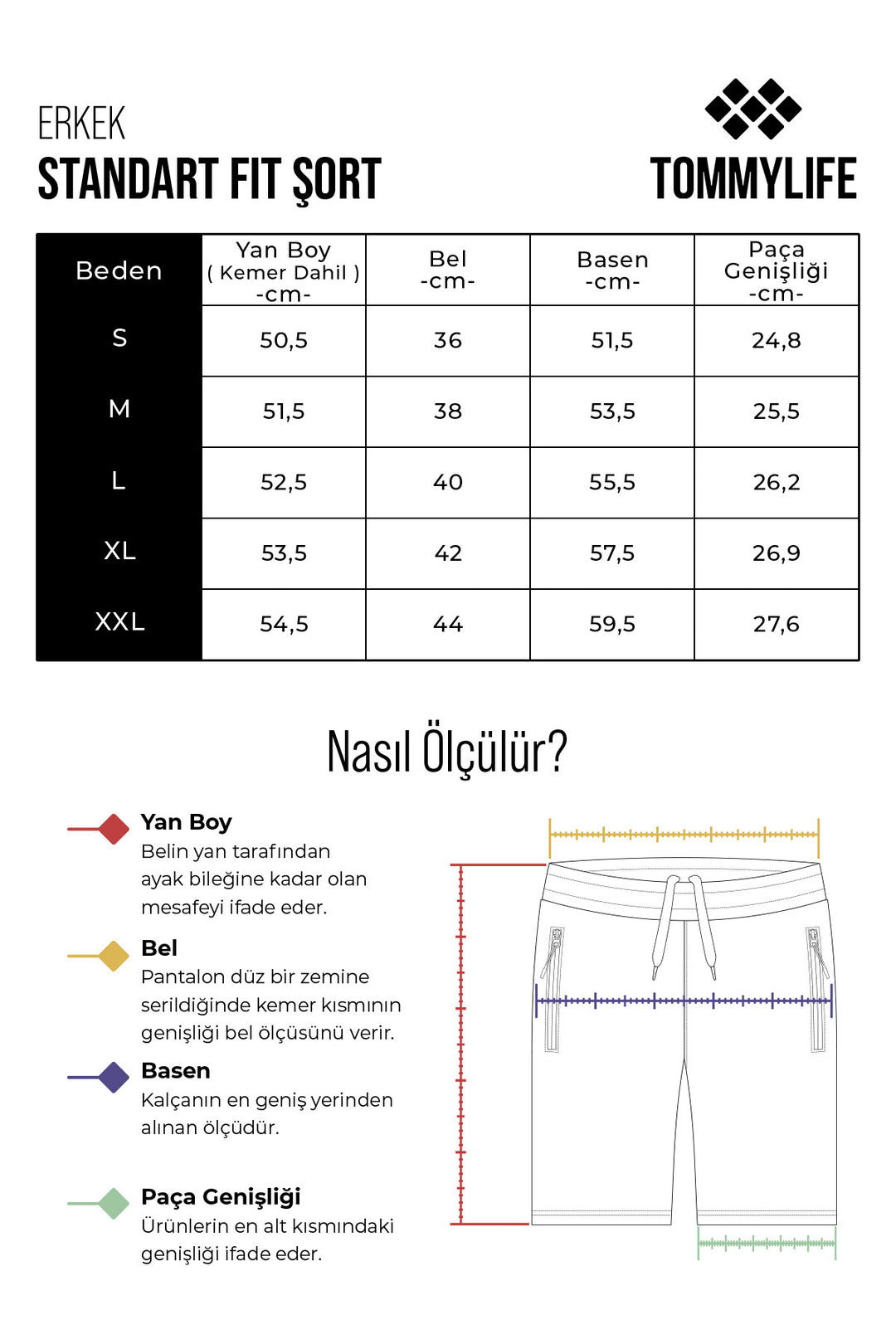 TMY Snow Melange Hidden Zipper Back Pocket Drawstring Regular Fit Men's Shorts - 81136 - Fairbanks