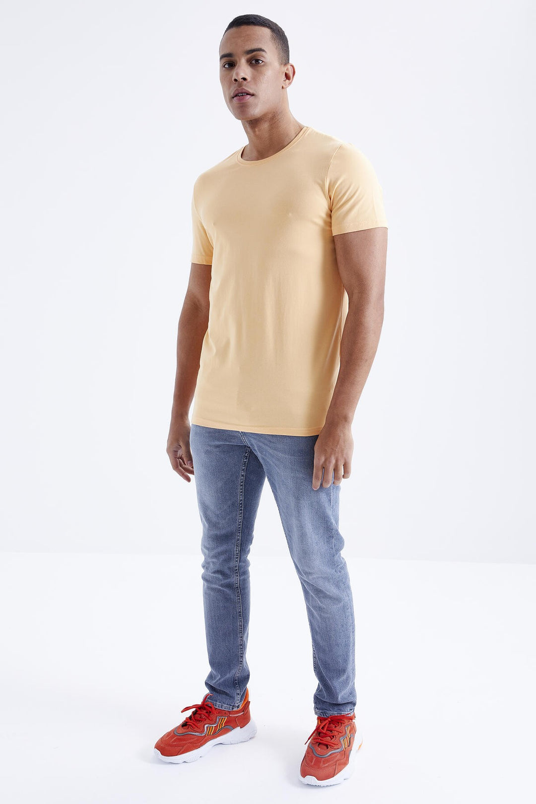 TMY Melon Inside Male Basic Short Sleeve Standard Fit Crew Neck T-shirt - 87911 - Rotherham