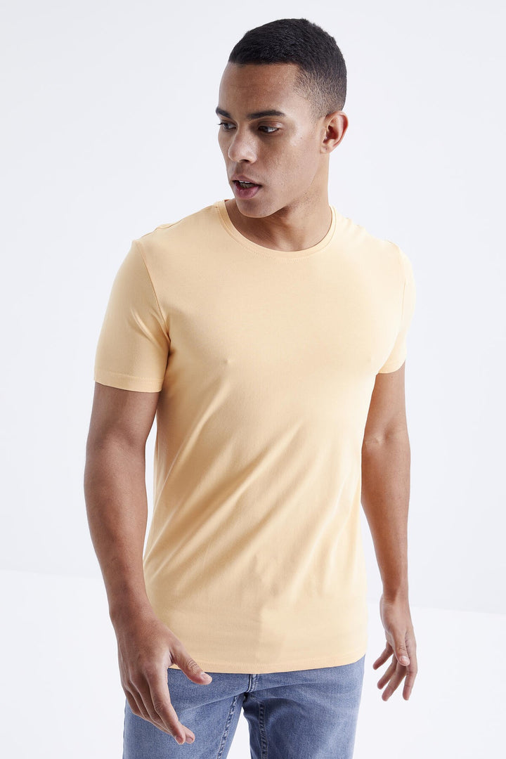 TMY Melon Inside Male Basic Short Sleeve Standard Fit Crew Neck T-shirt - 87911 - Rotherham