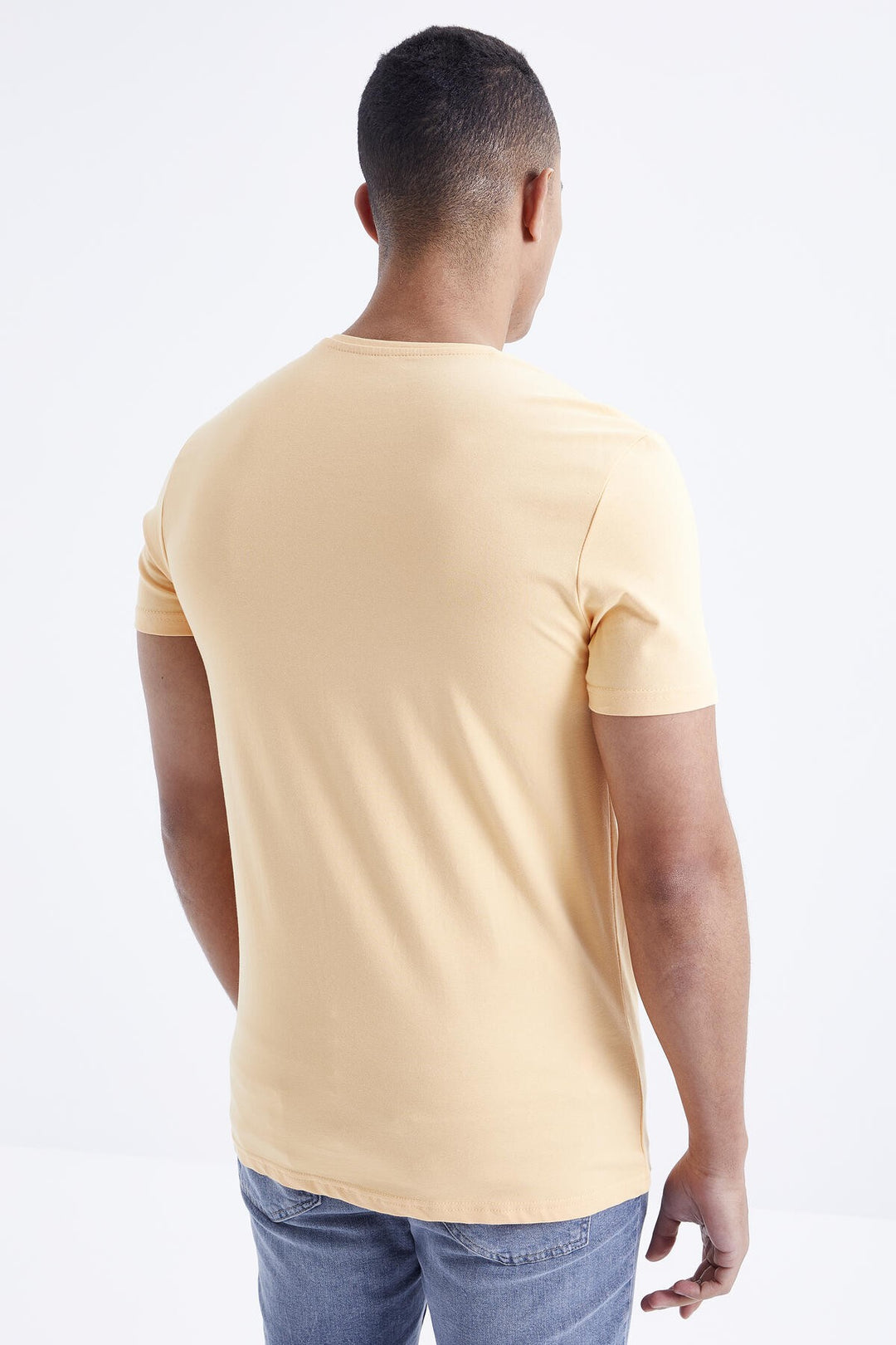 TMY Melon Inside Male Basic Short Sleeve Standard Fit Crew Neck T-shirt - 87911 - Rotherham
